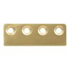 National Hardware 3-1/8 inch L Brushed Gold Steel Sliding Door Hardware Connecting Adapter 1 N700-107